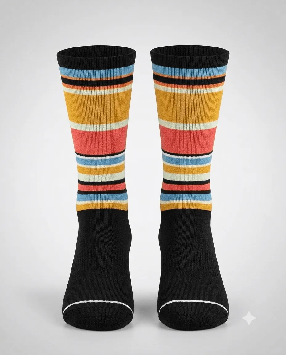Carnival Stripe Crew Sock