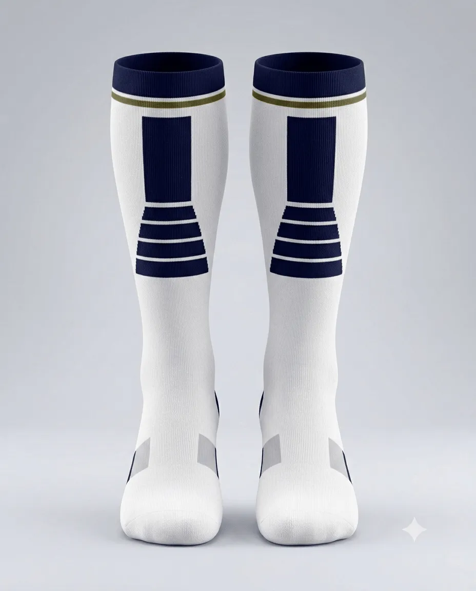 Varsity Navy Crew Sock