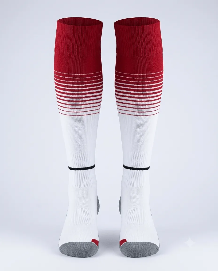 Crimson Fade Knee Sock