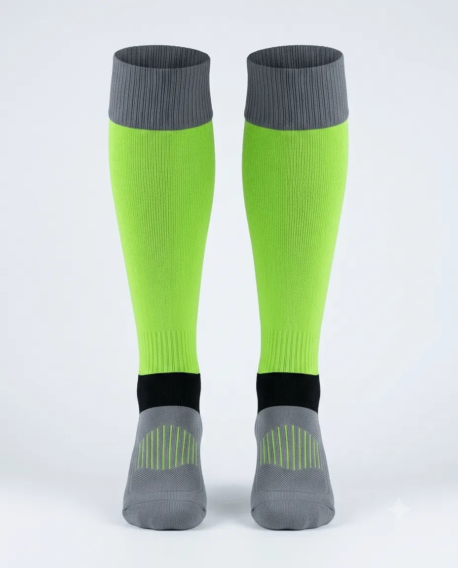 Lime Court Knee Sock