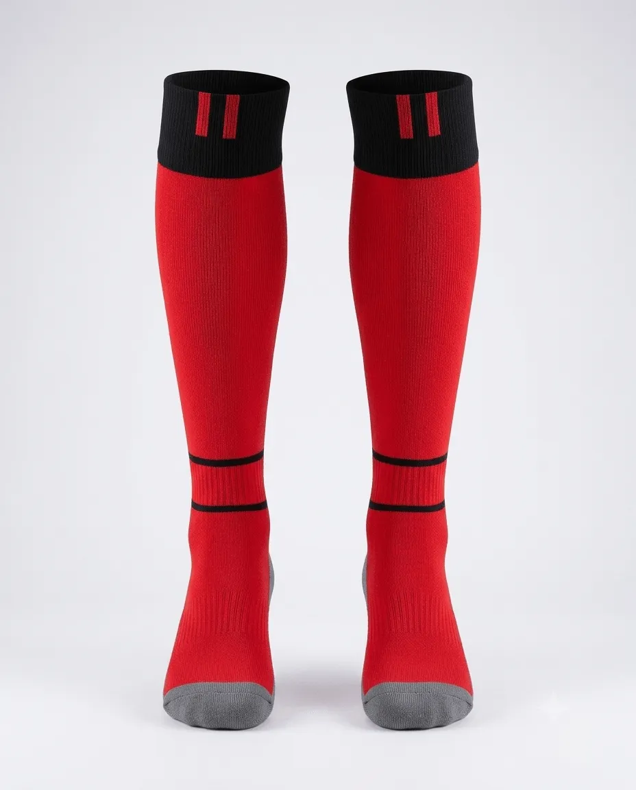 Red Striker Knee Sock