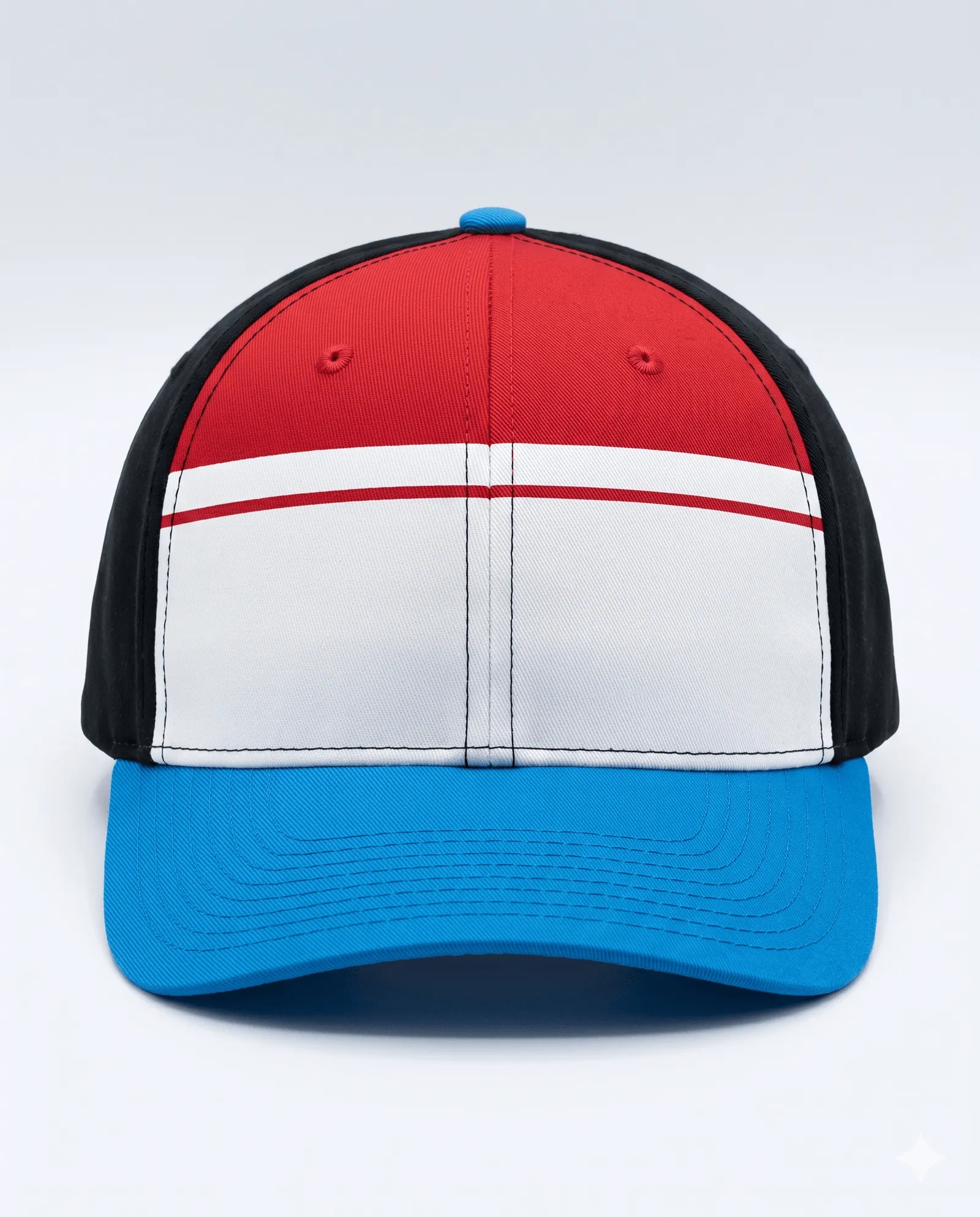 Tricolor Court Cap