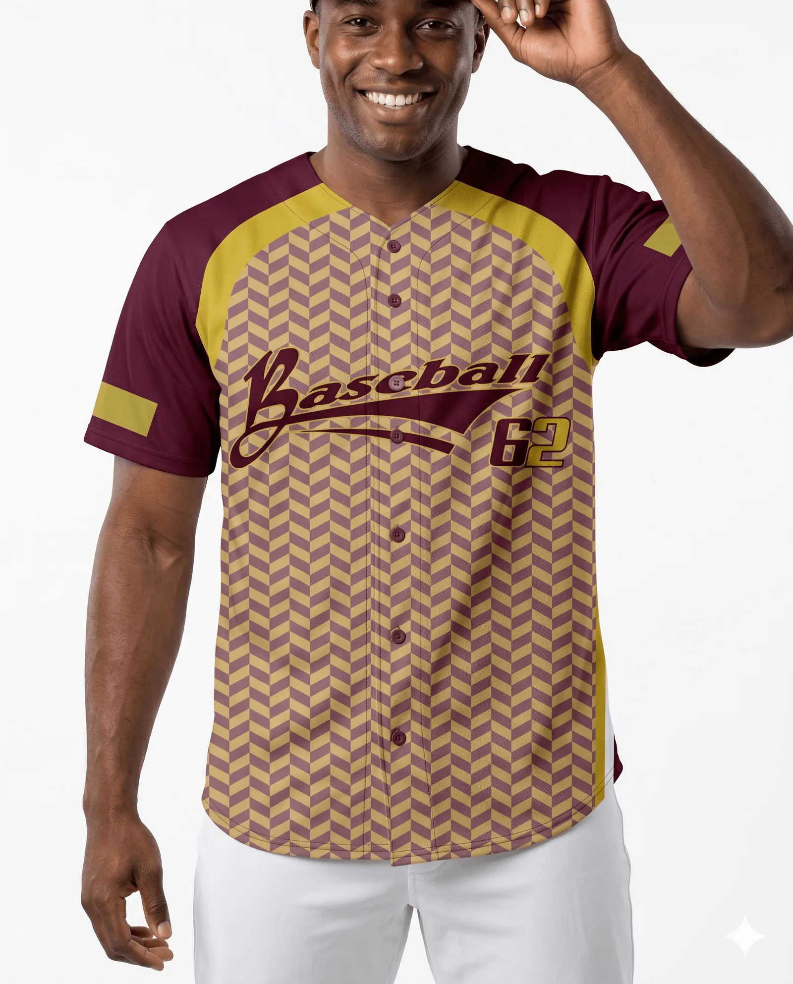 Men's Baseball Crimson Weave Jersey