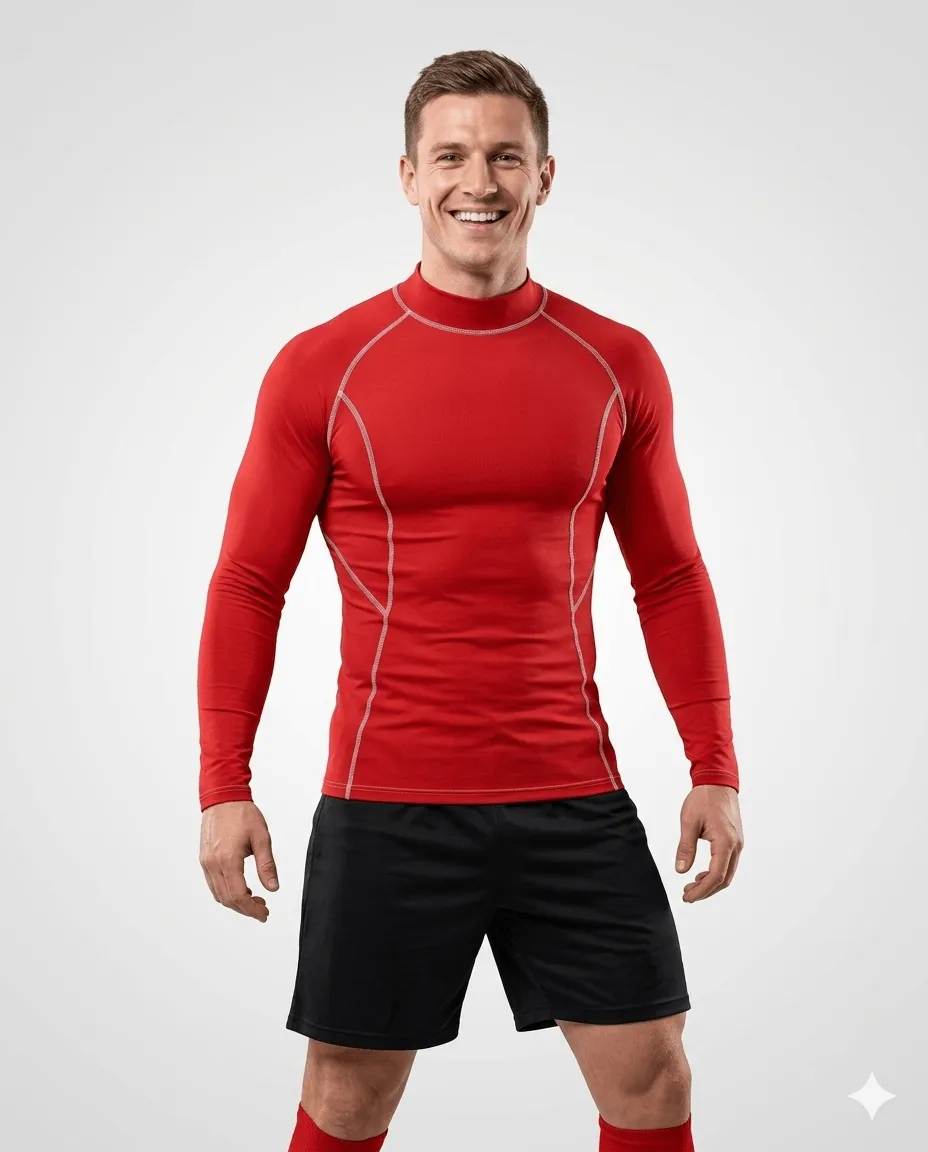 Men's Crimson Core Compression Shirt