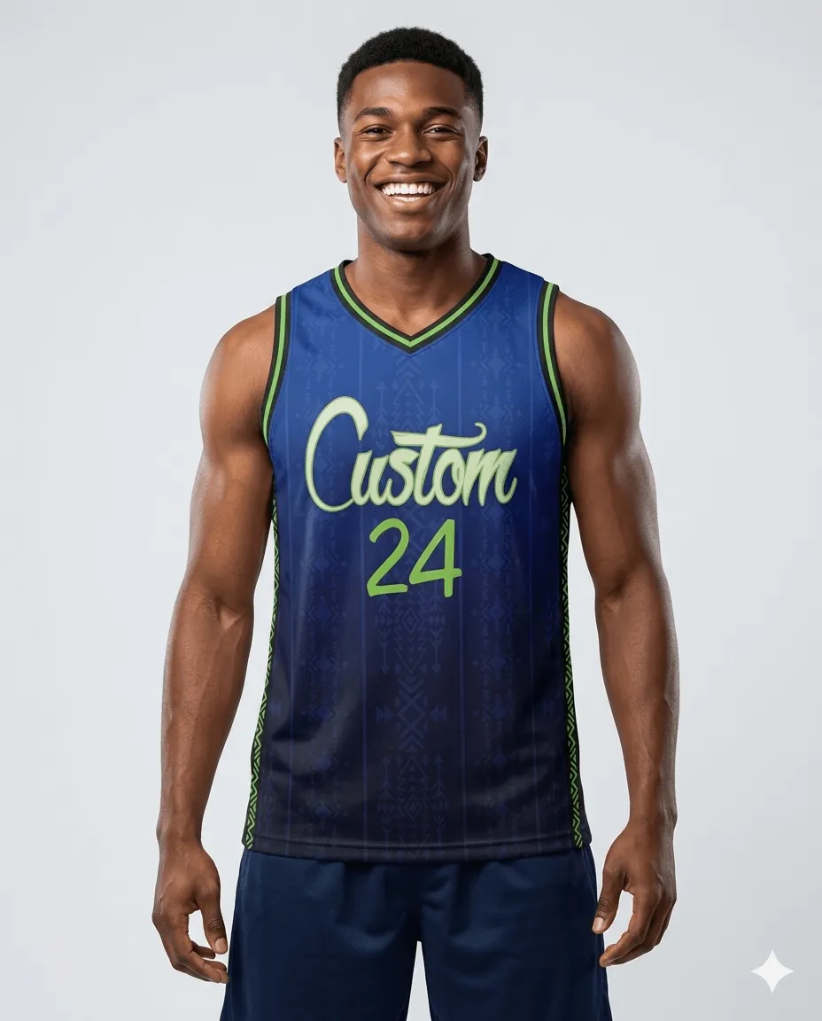 Men's Midnight Custom Pro Basketball Jersey