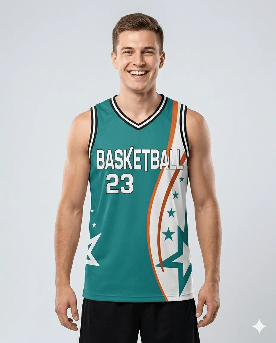 Men's Star Rush Stripe Basketball Jersey