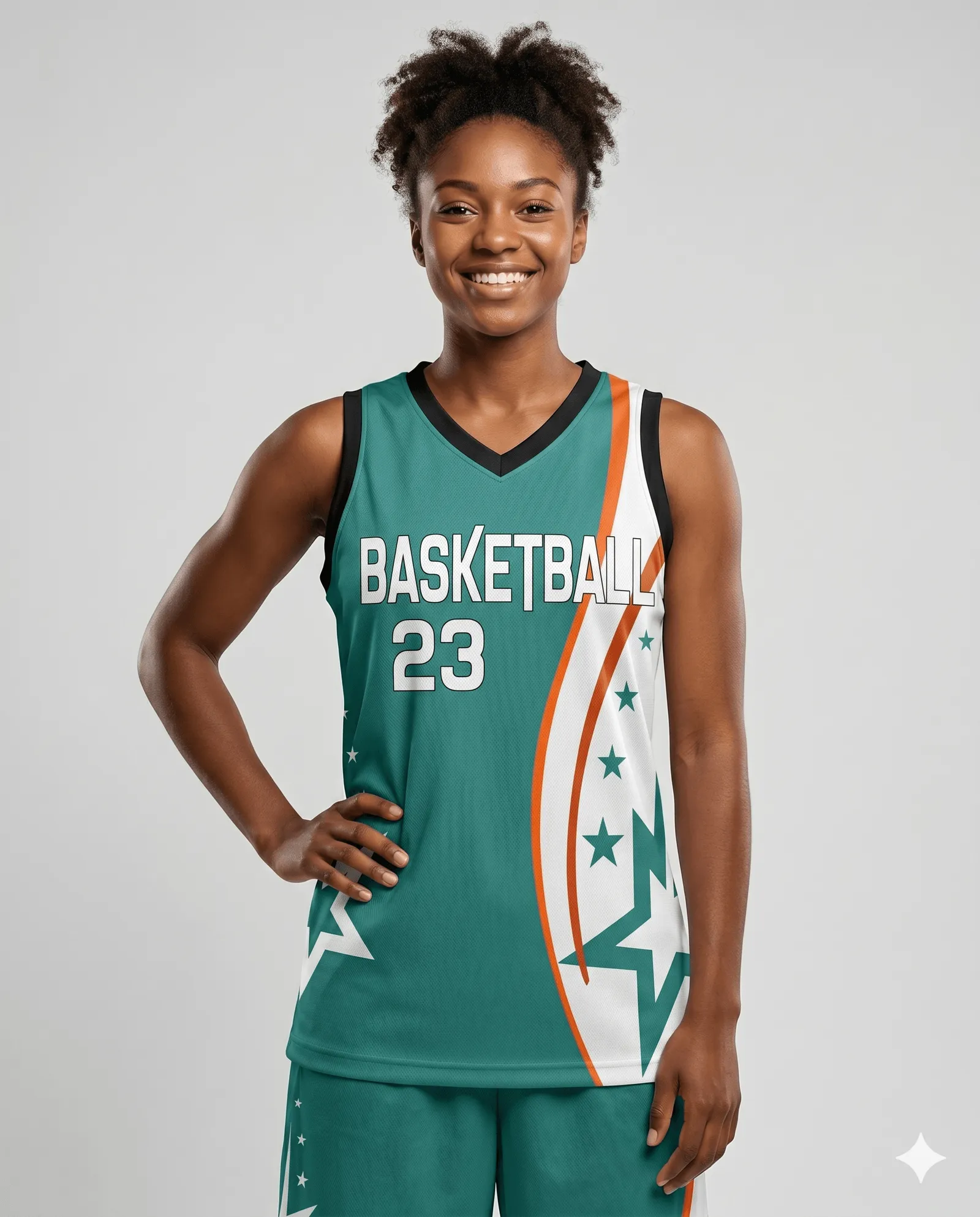 Women's Star Rush Stripe Basketball Jersey
