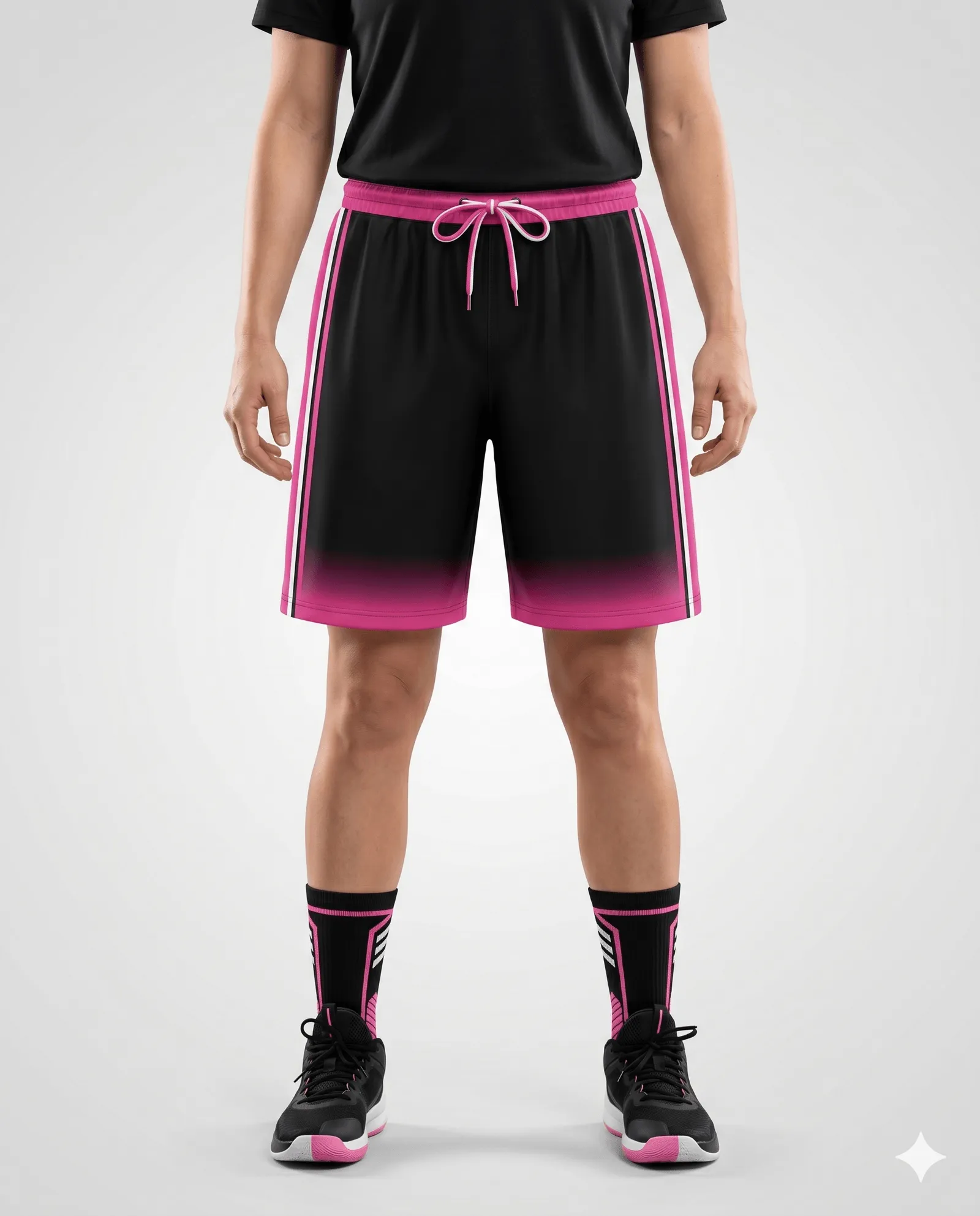 Women's Pink Flare Basketball Shorts