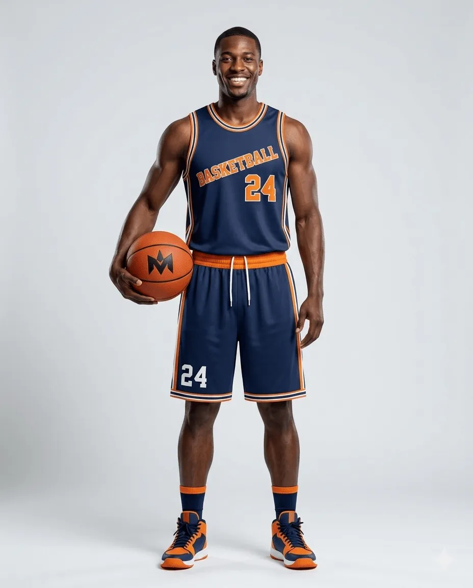 Men's Navy Blaze Sideline Basketball Set