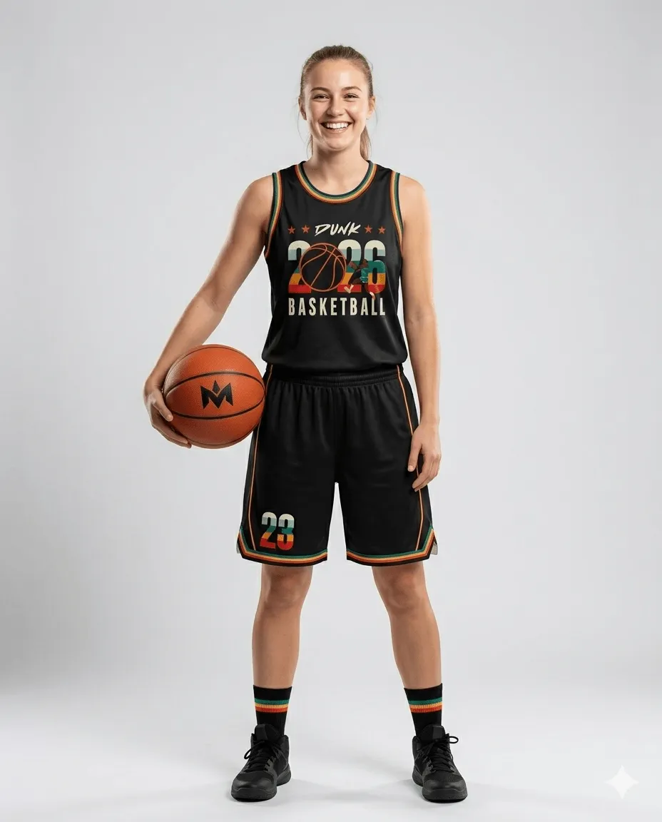 Women's Black Spectrum Dunk Basketball Set