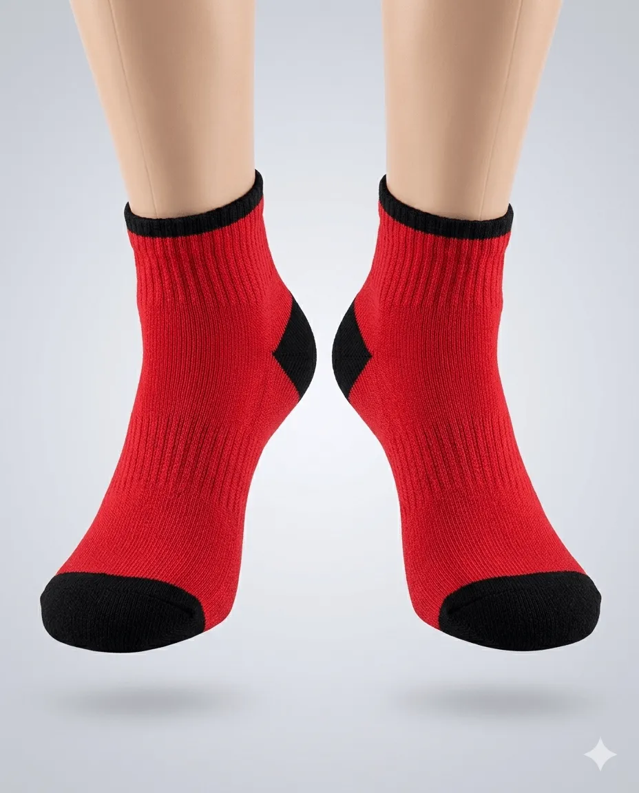 Unisex Crimson Dash Ankle Socks