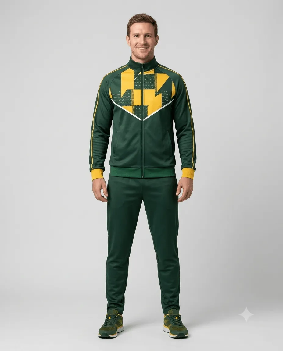 Emerald Strike Men Coach Tracksuit Set