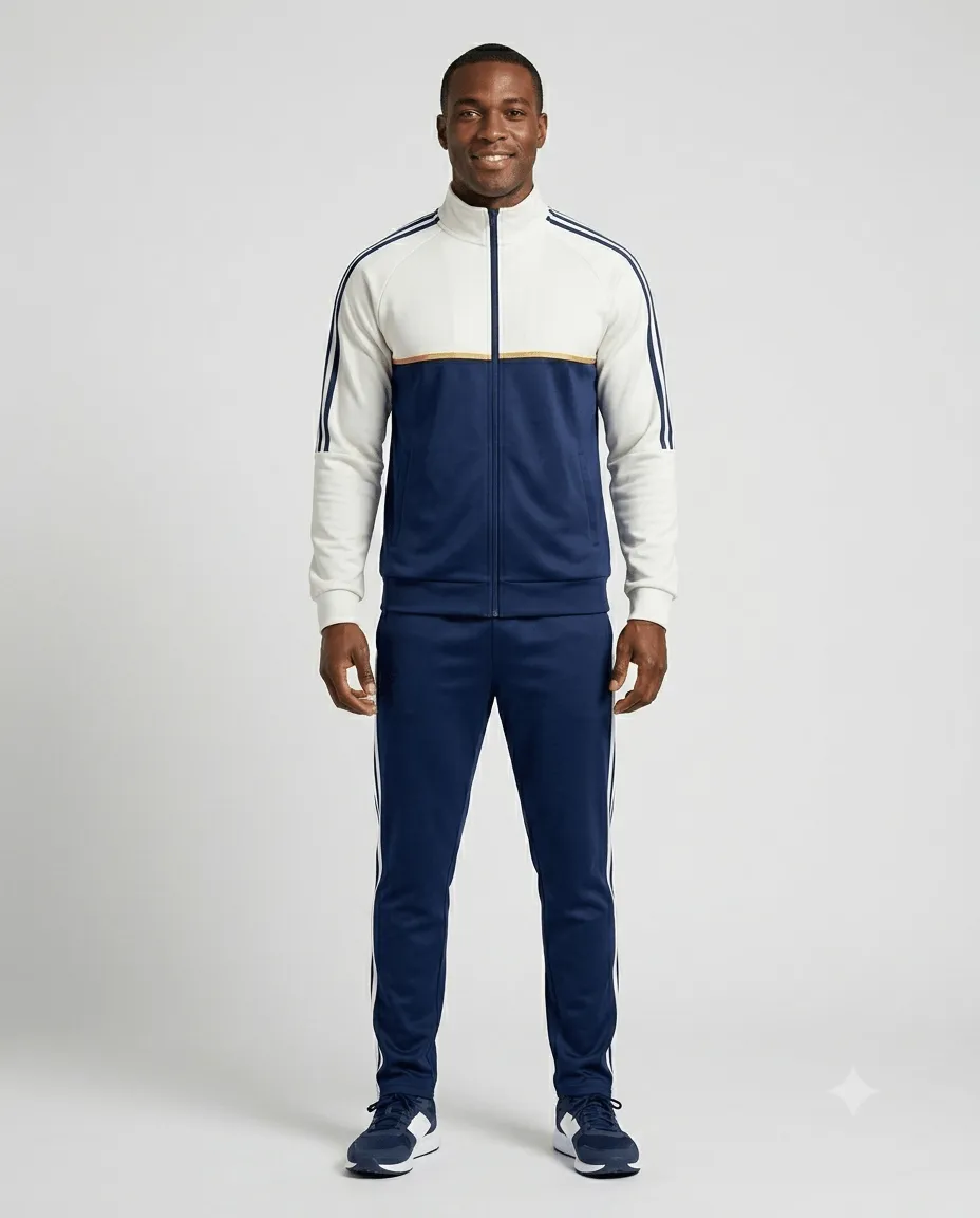 Indigo Classic Men Coach Tracksuit Set