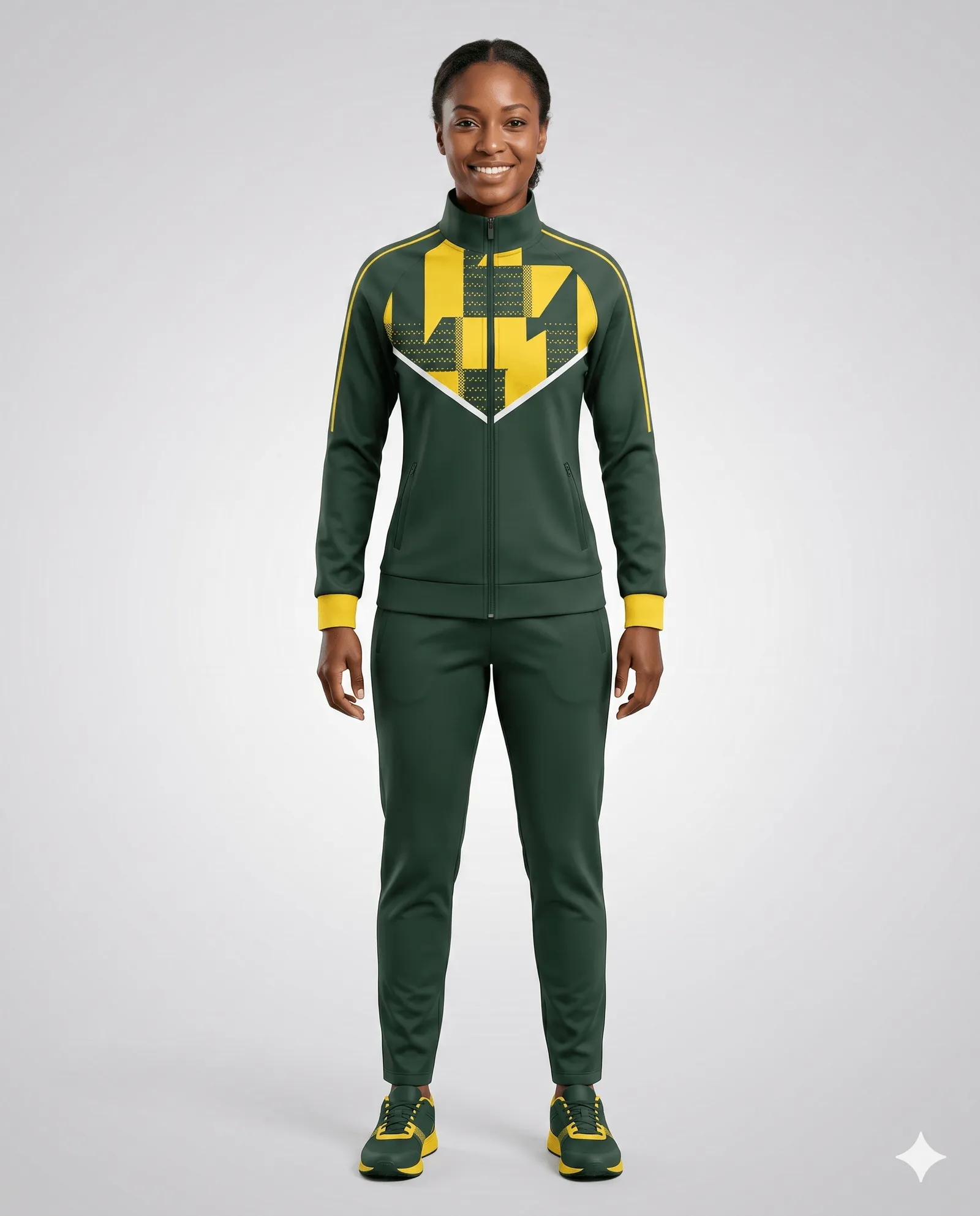 Emerald Strike Women Coach Tracksuit Set