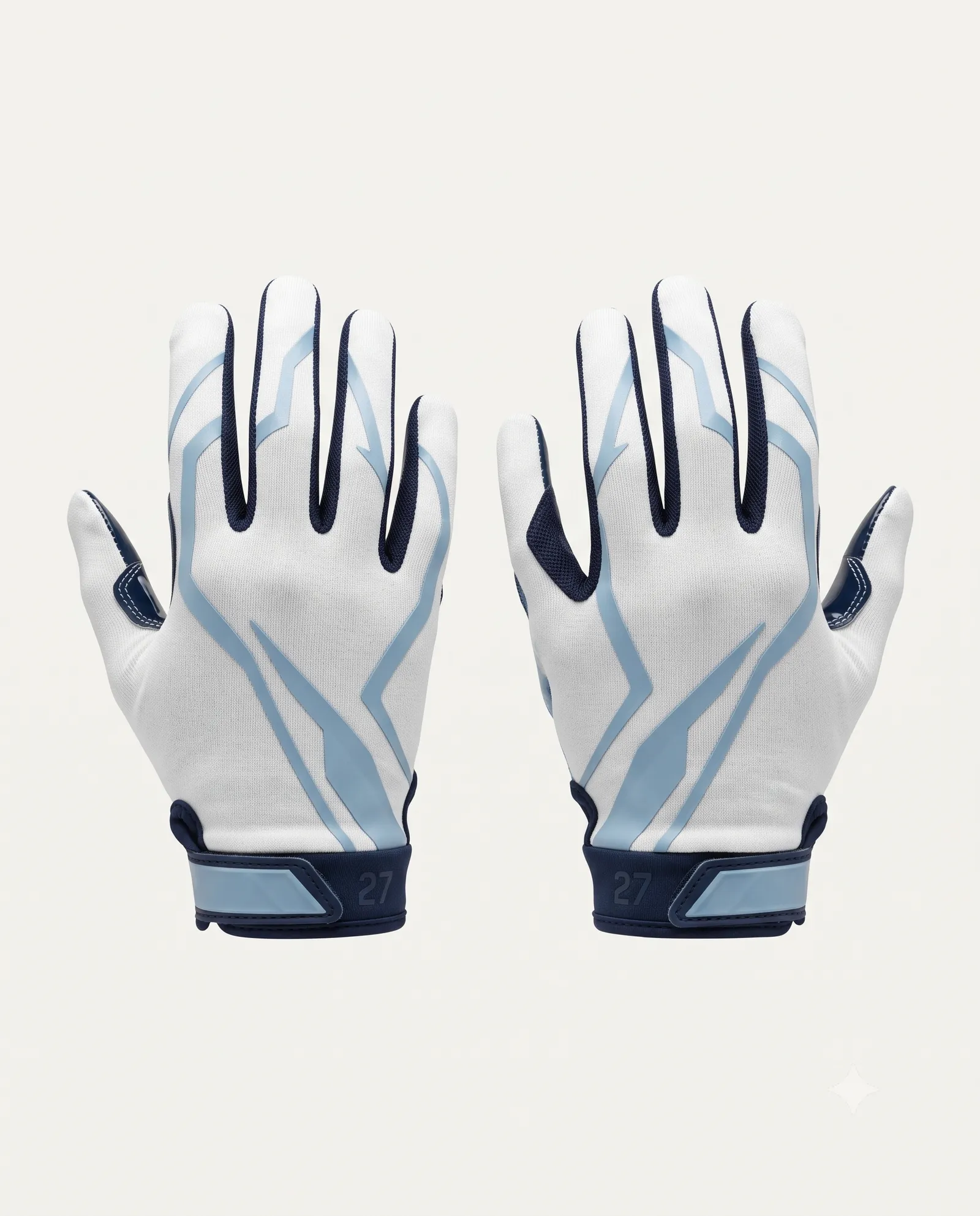 Glacier Blue Flag Football Receiver Gloves