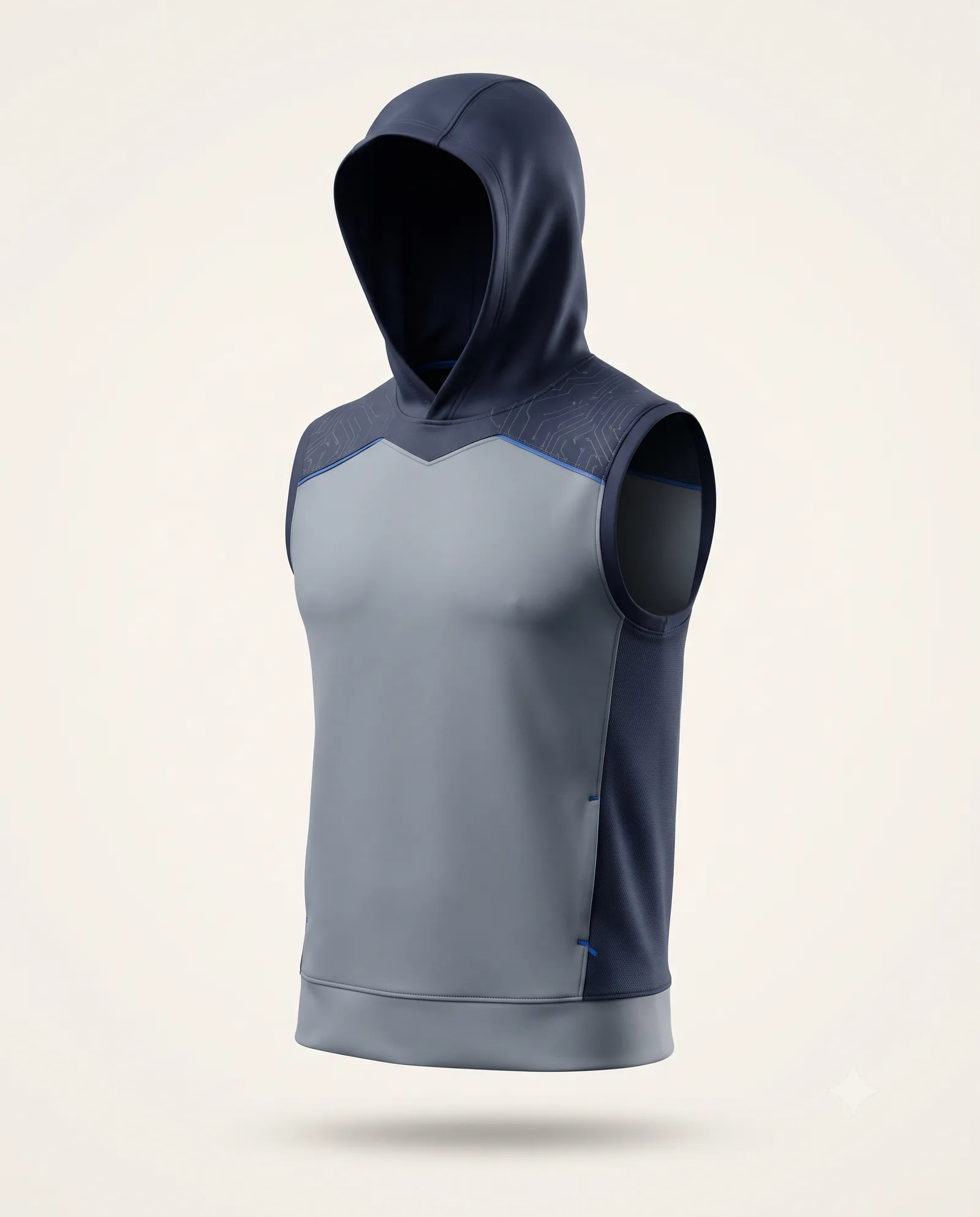 Steel Grey Storm Circuit Flag Football Training Hoodie