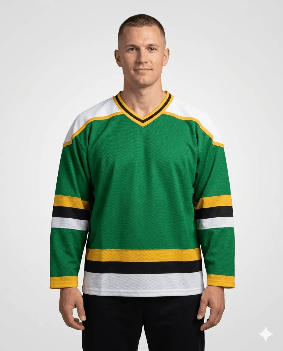 Hockey Green-White Hockey Jersey