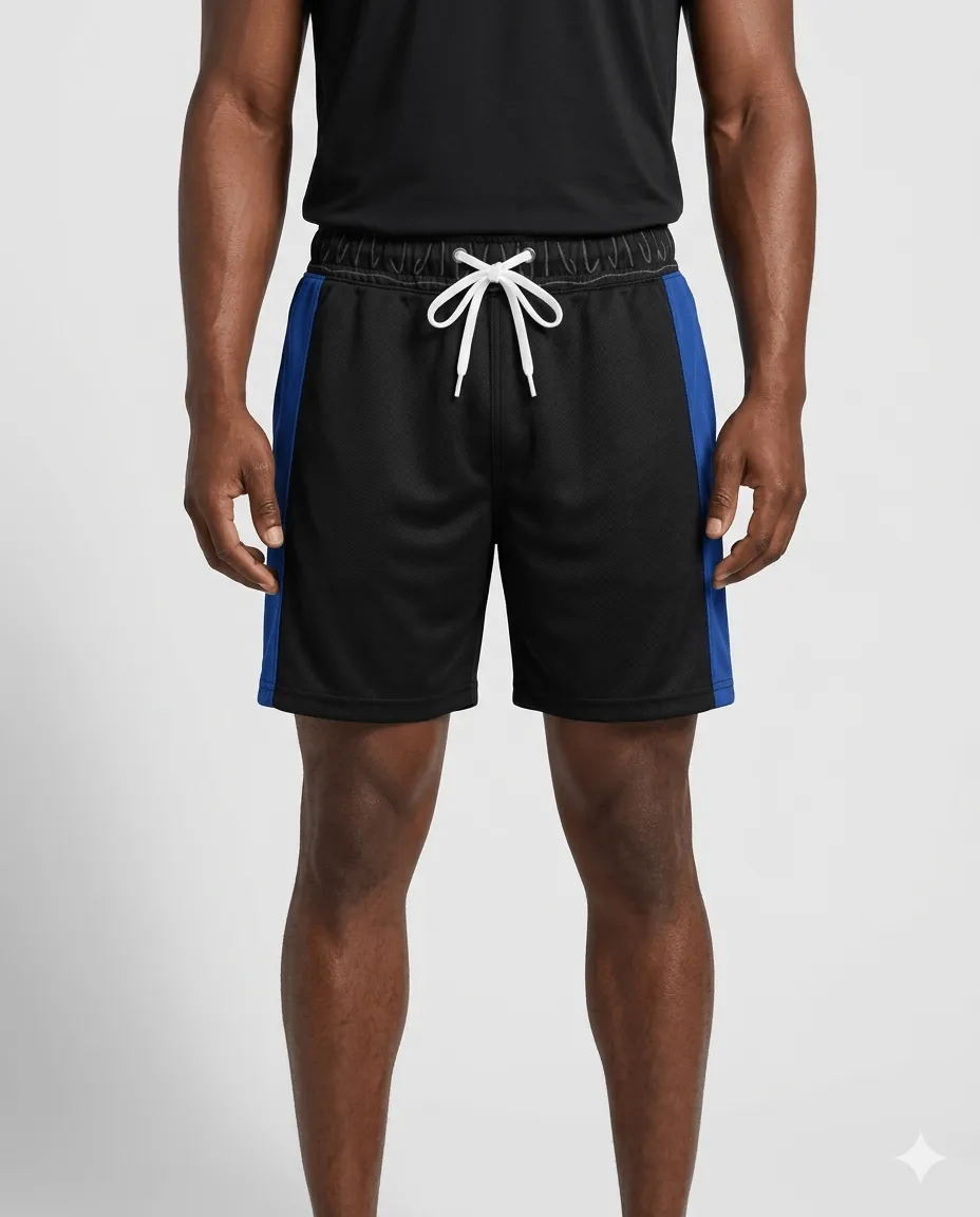 Hockey Blue-Black Hockey Shorts