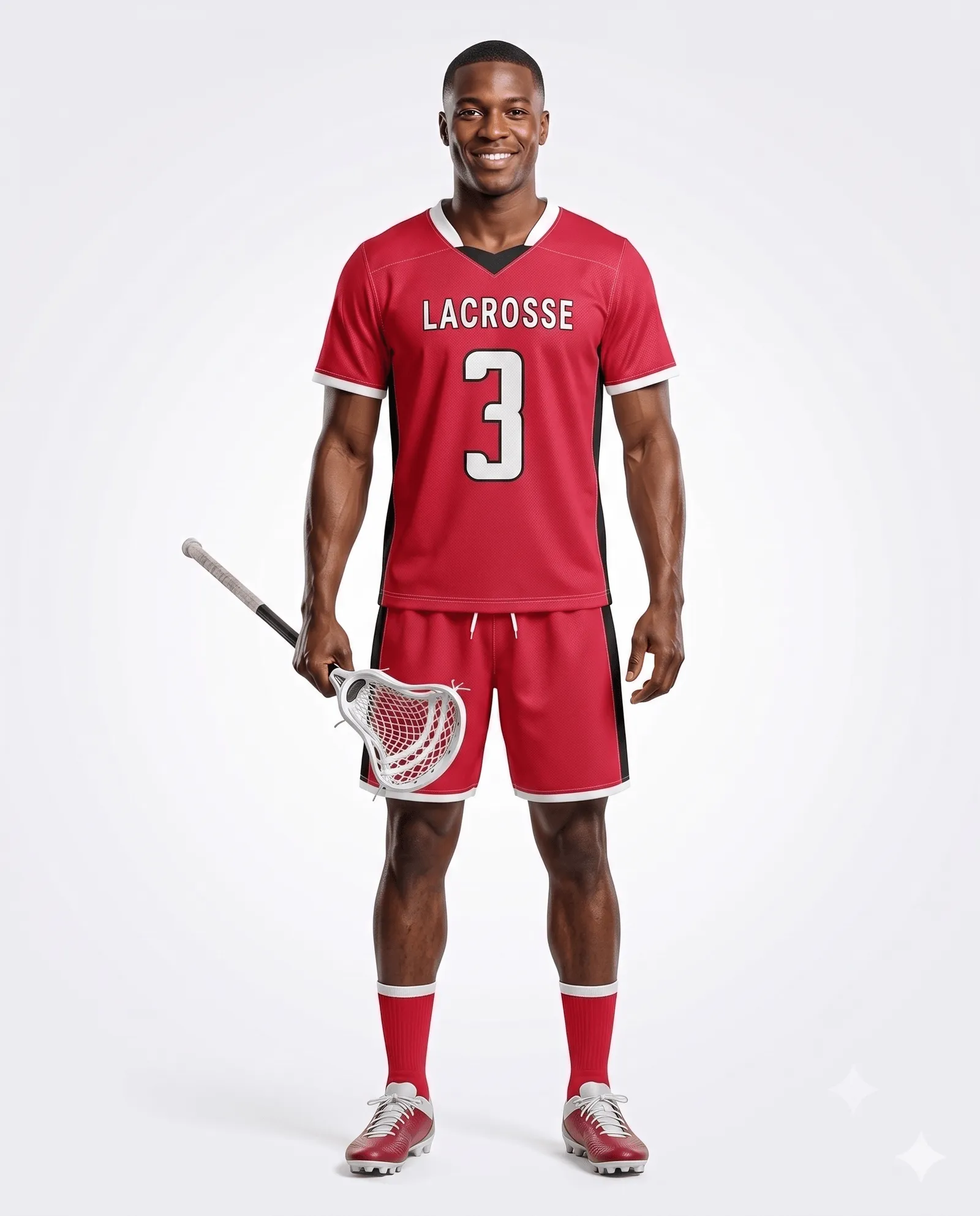 Men's Crimson Strike Lacrosse Training Set