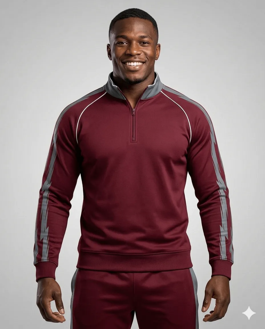 Men's Rugby Quarter-Zip Midlayer Top