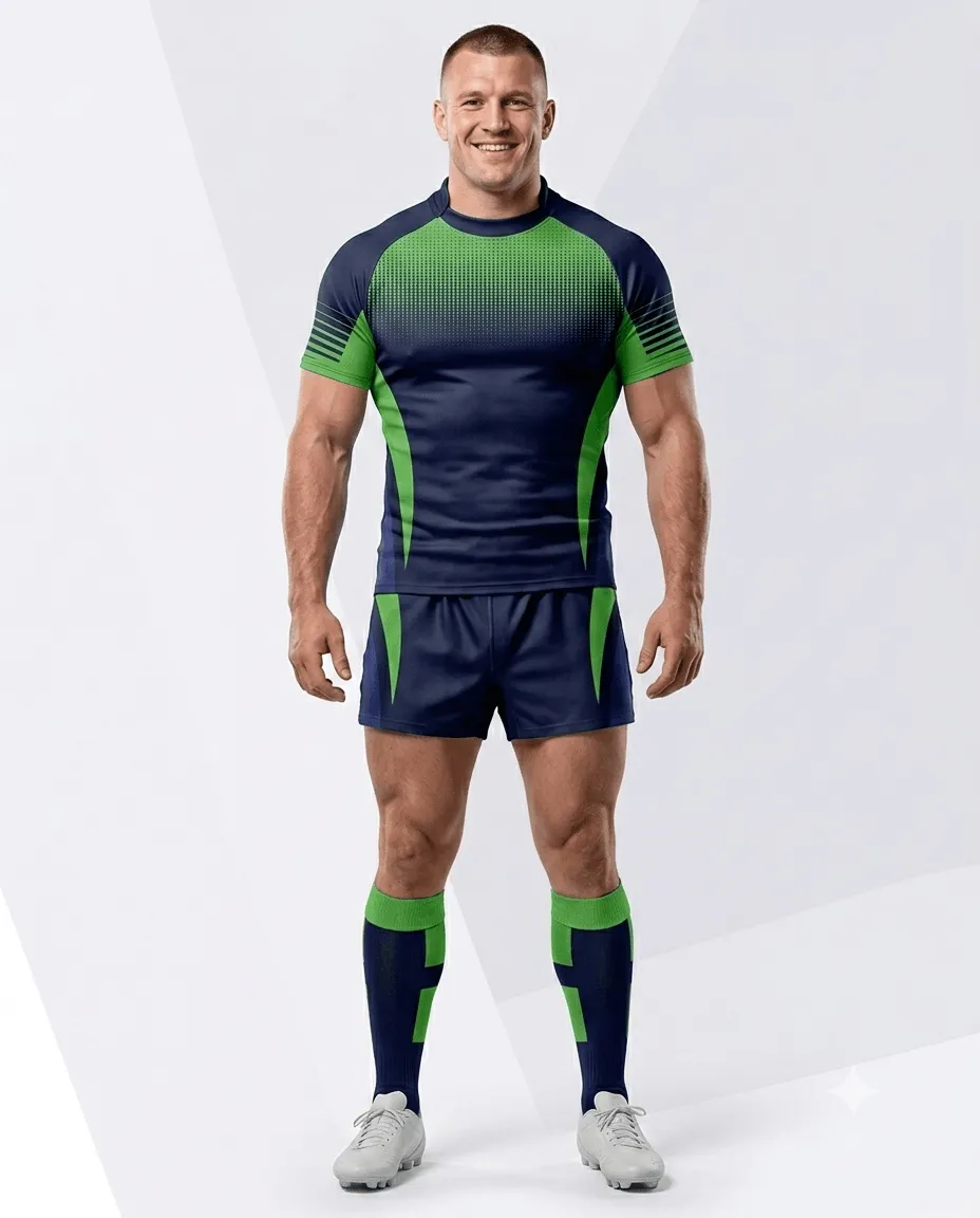 Men's Midnight Surge Rugby Game Uniform Set