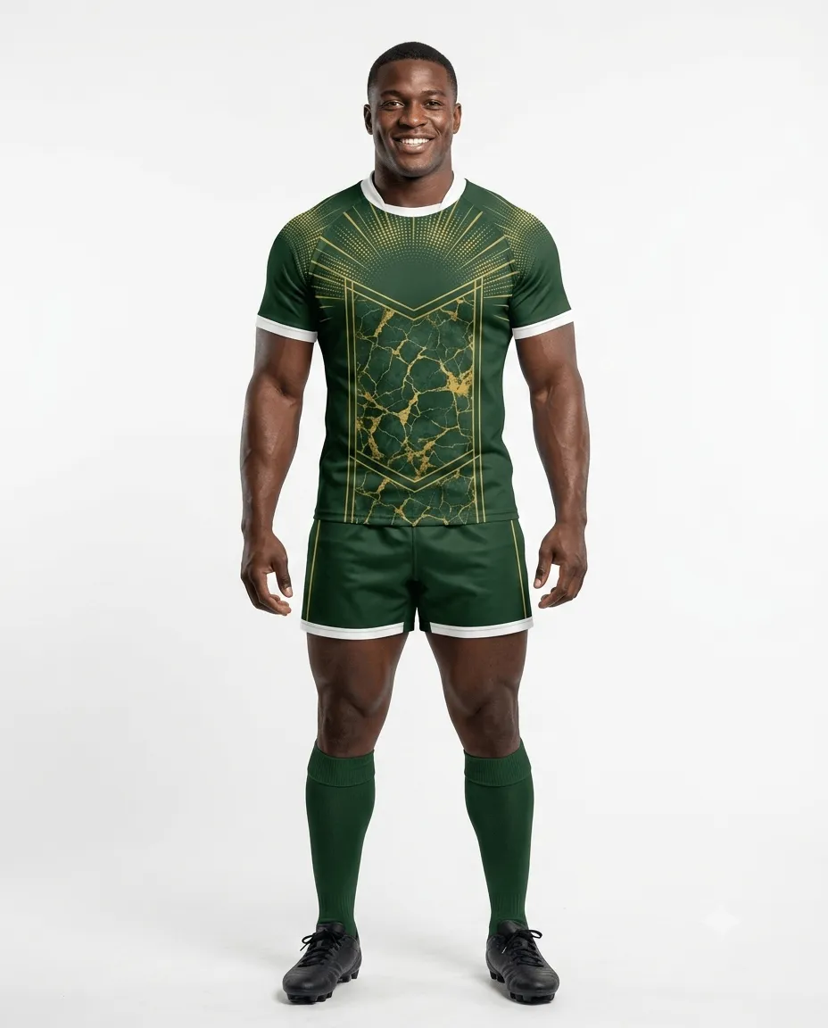 Men's Molten Forest Rugby Game Uniform Set