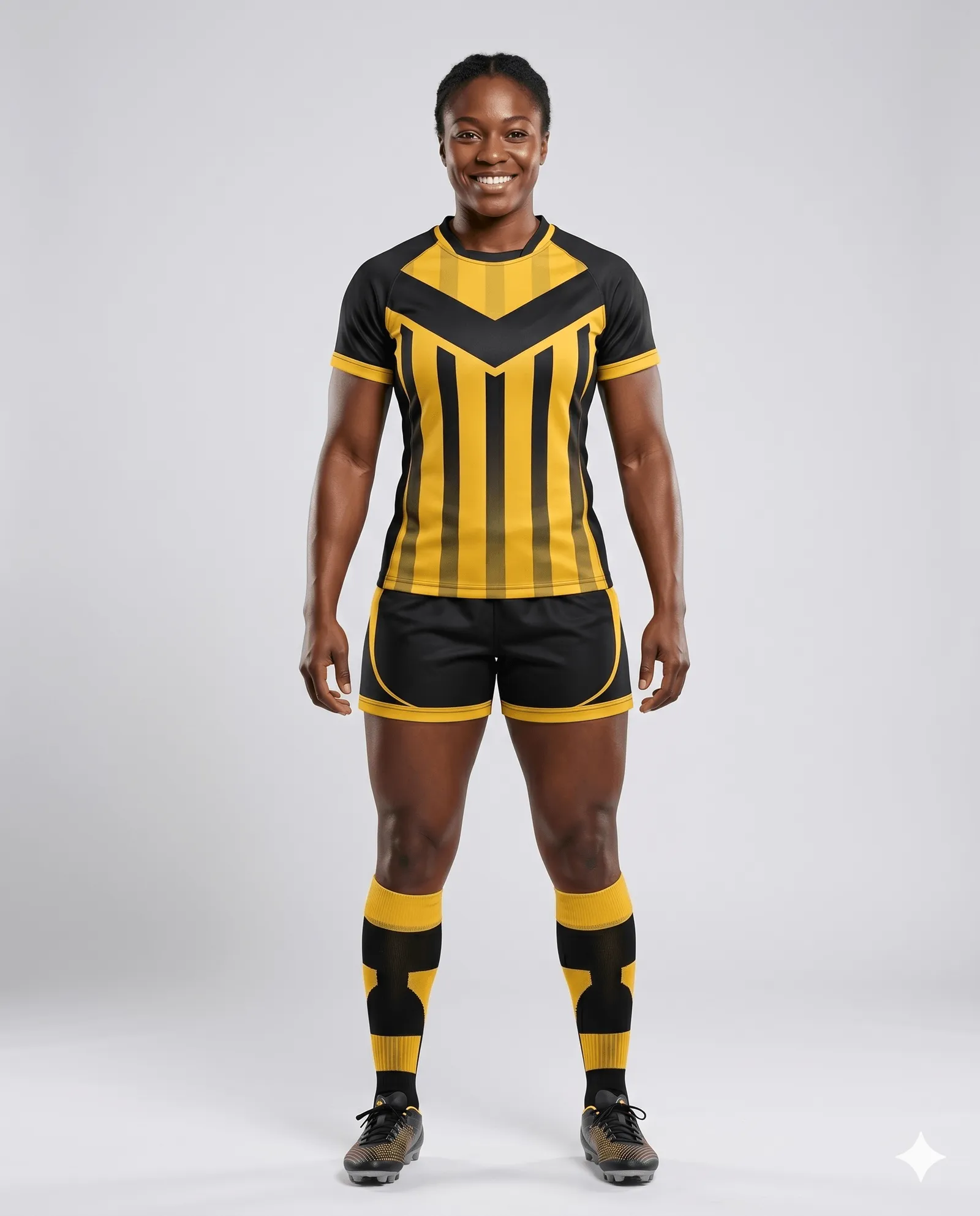 Women's Golden Arrow Rugby Game Uniform Set