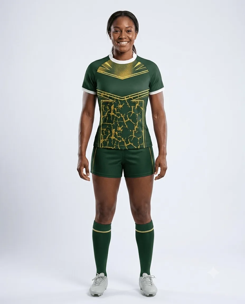 Women's Molten Forest Rugby Game Uniform Set