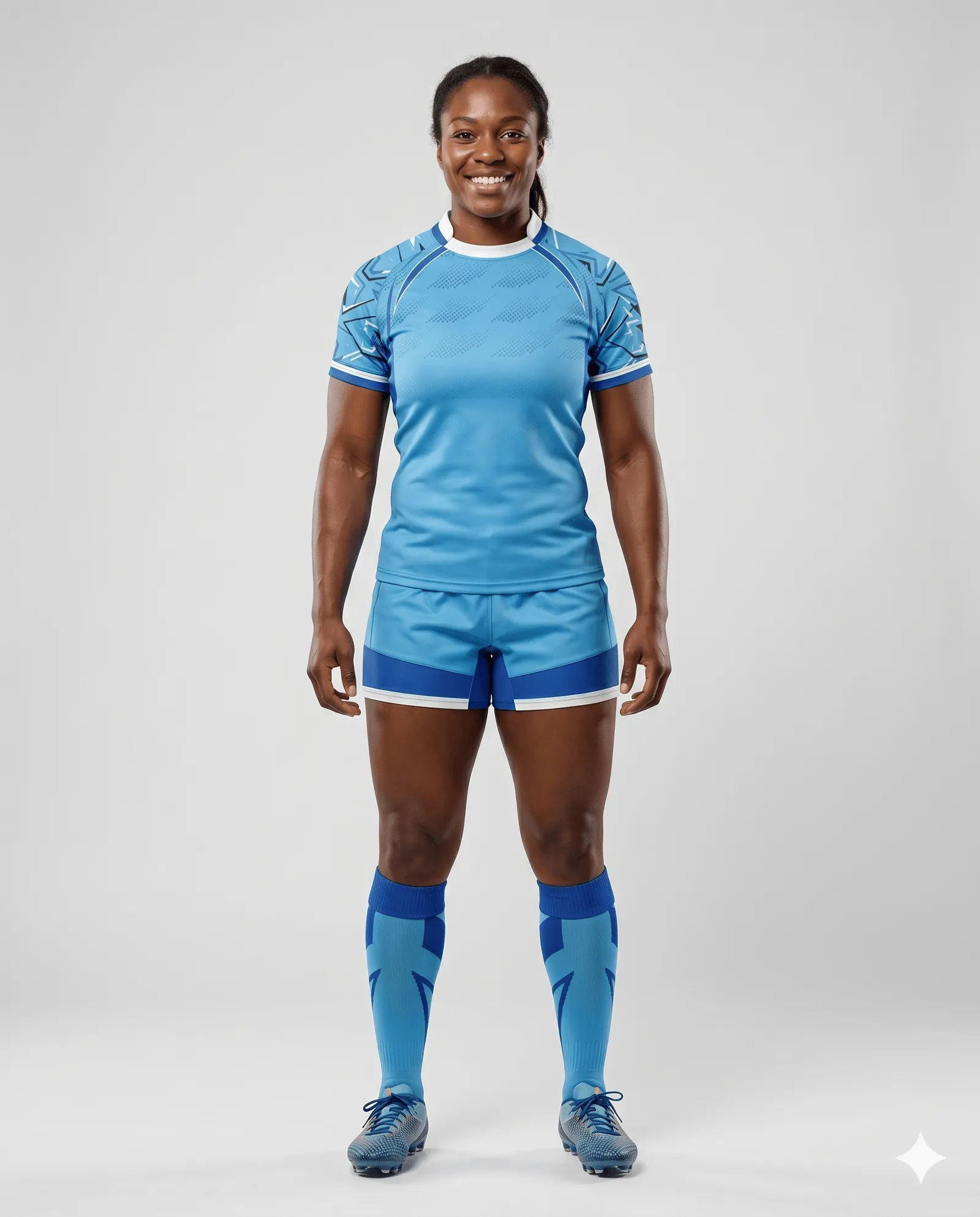 Women's Sky Bolt Rugby Game Uniform Set