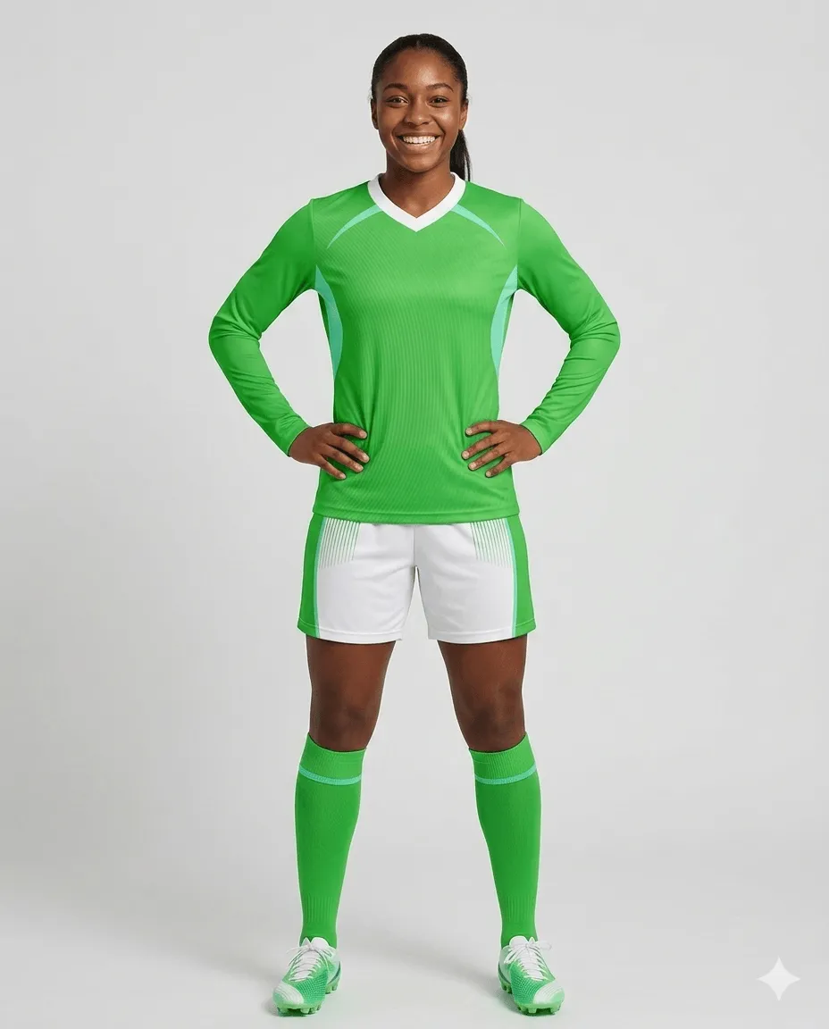 Lime Field Women Goalkeeper Kit (bright green_white)