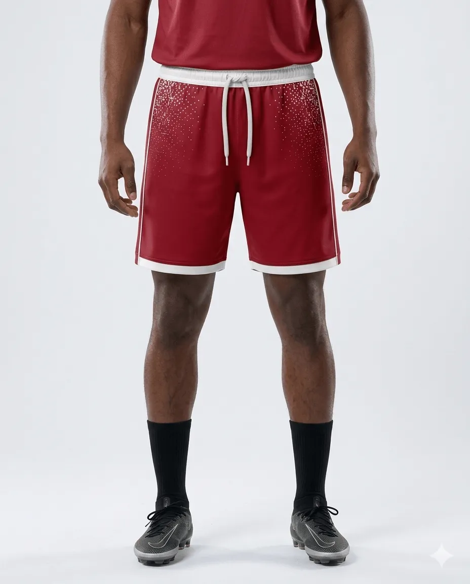 Mens Crimson Pixel Pro Shorts