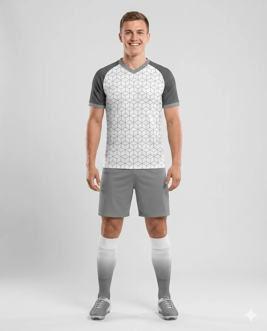 Stone Hex Men Soccer Uniform