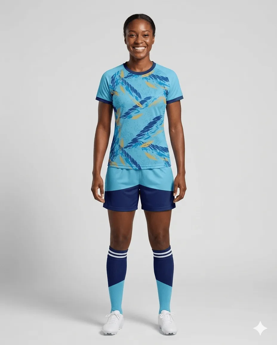 Aqua Frost Women Soccer Uniform