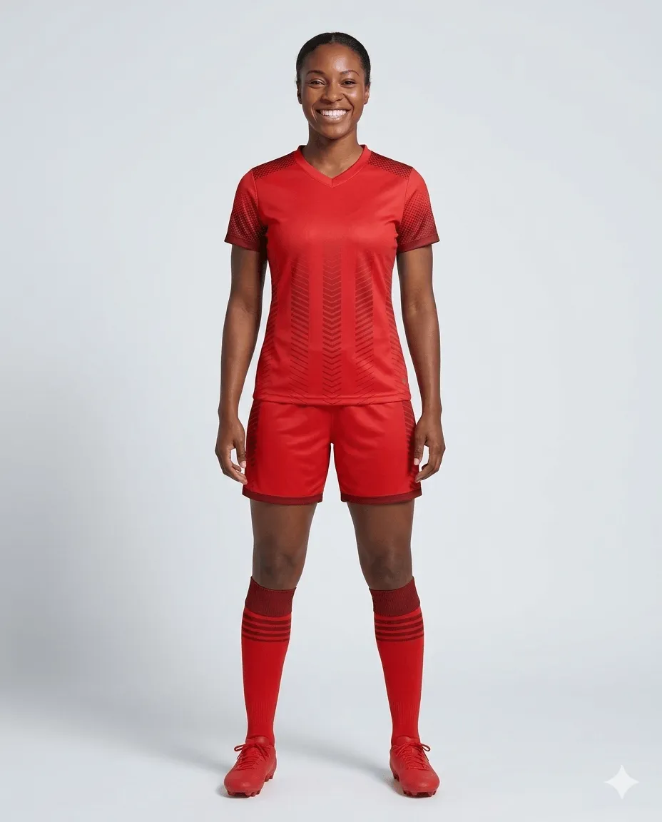 Crimson Blaze Women Soccer Uniform