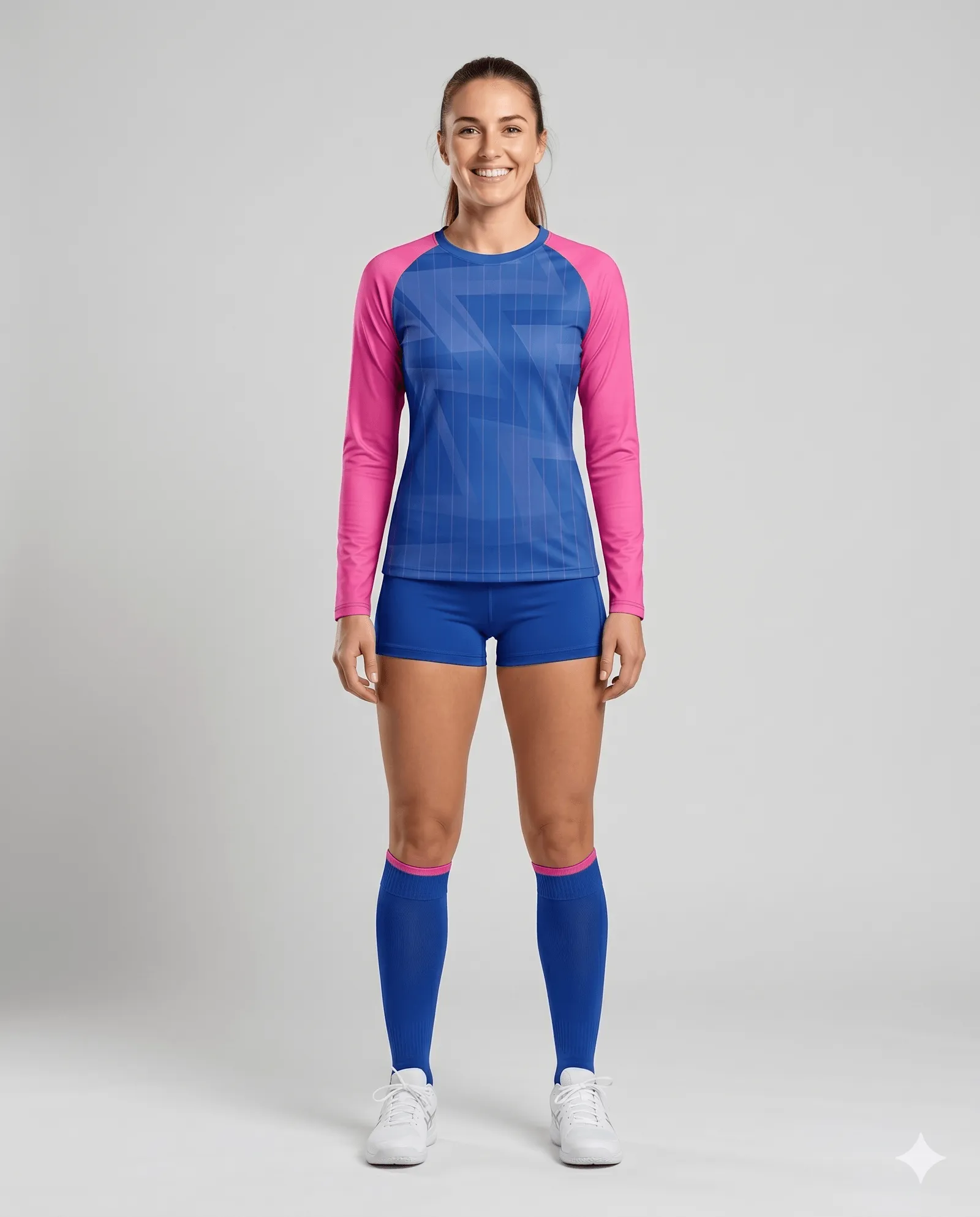 Women's Volleyball Rose Raglan Long-Sleeve Set