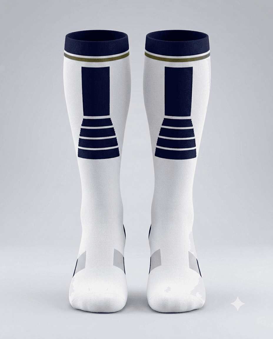 Varsity Navy Crew Sock