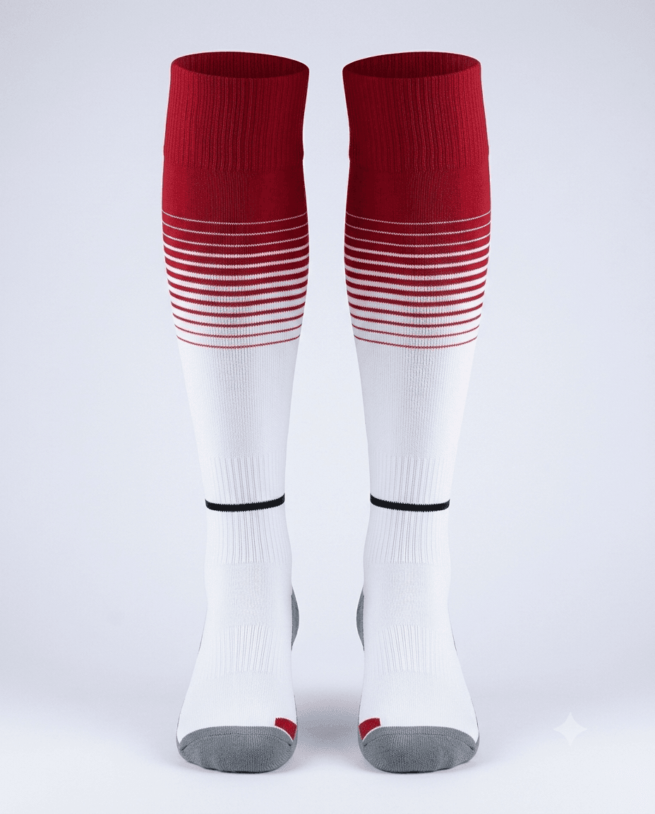 Crimson Fade Knee Sock