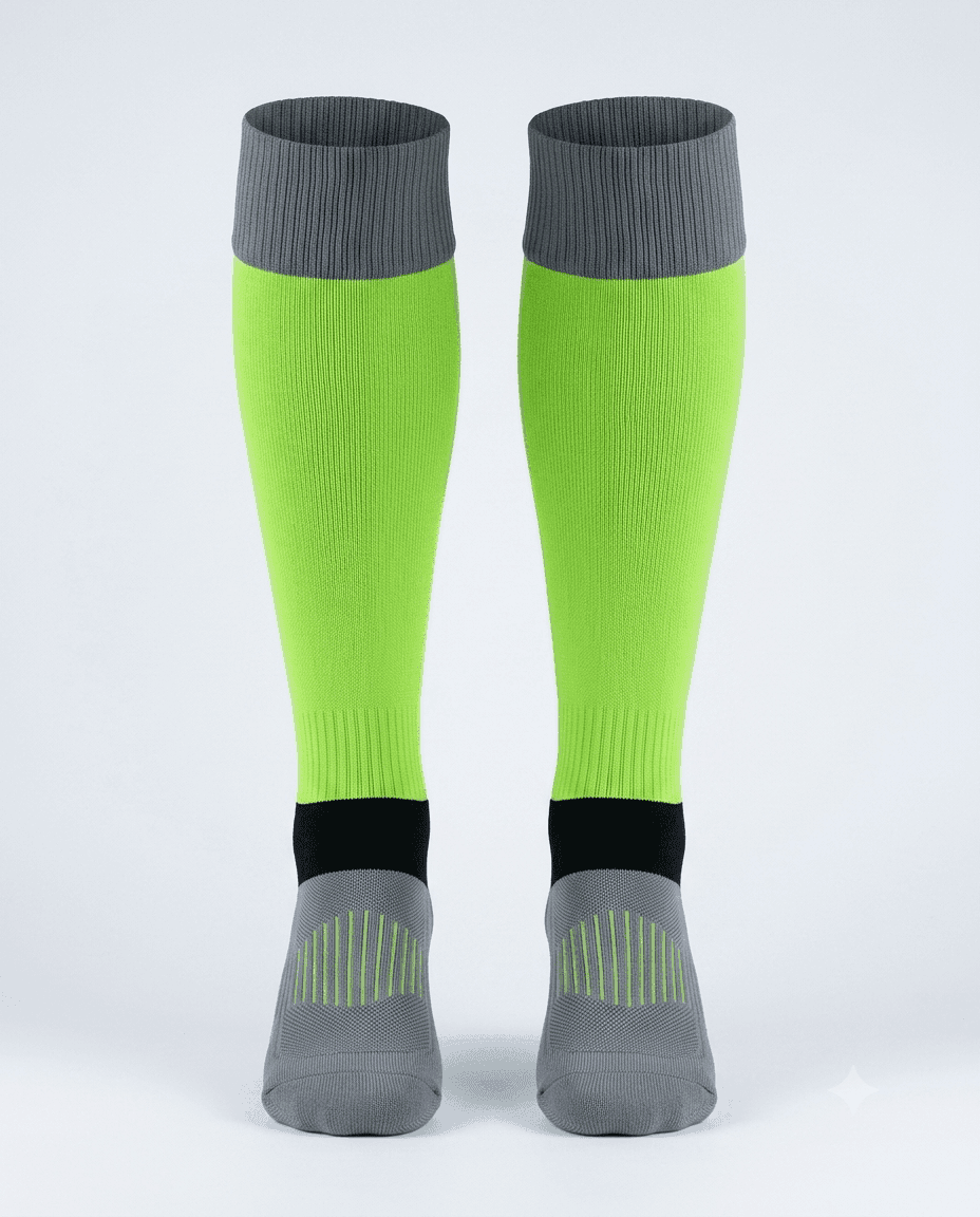 Lime Court Knee Sock