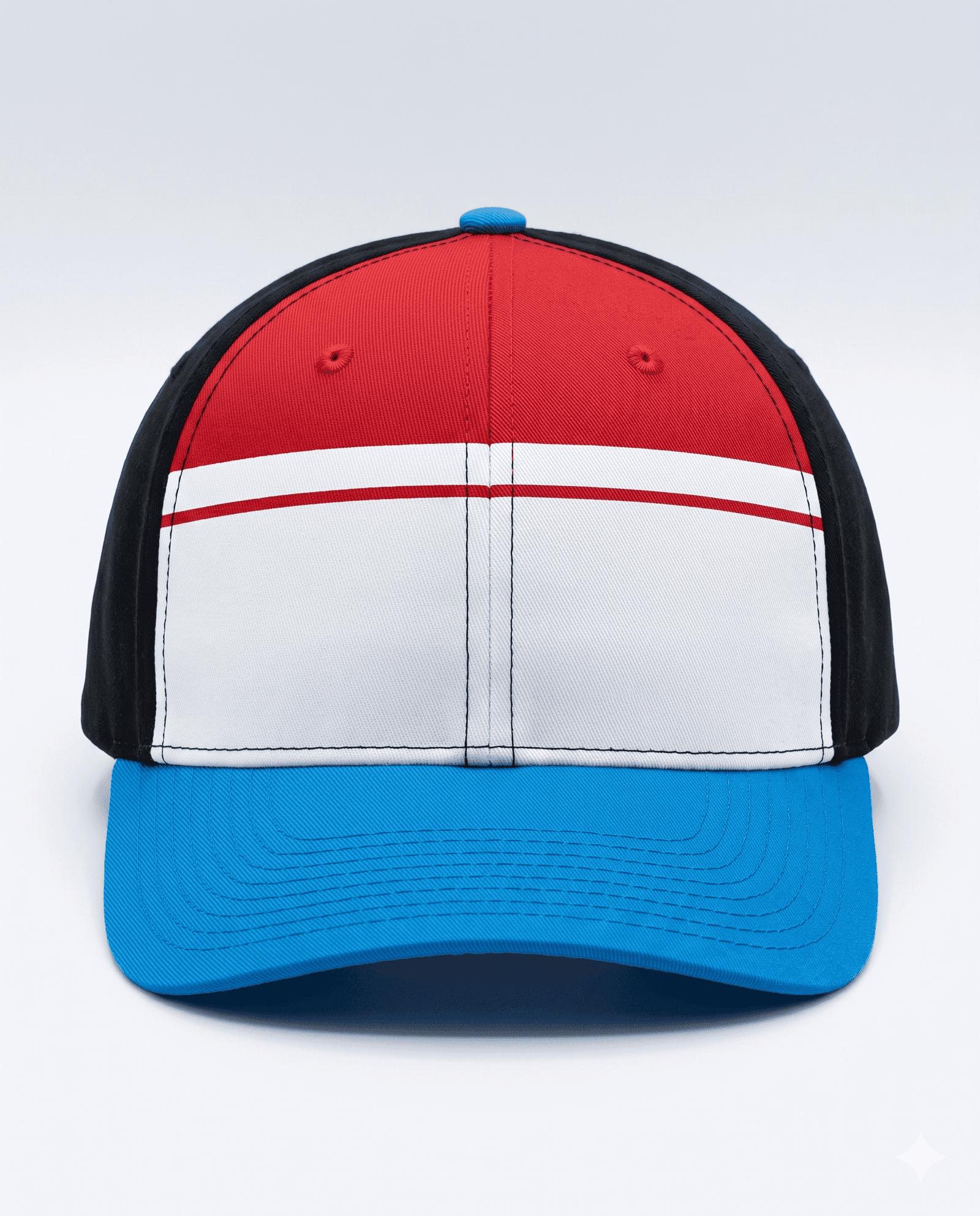 Tricolor Court Cap