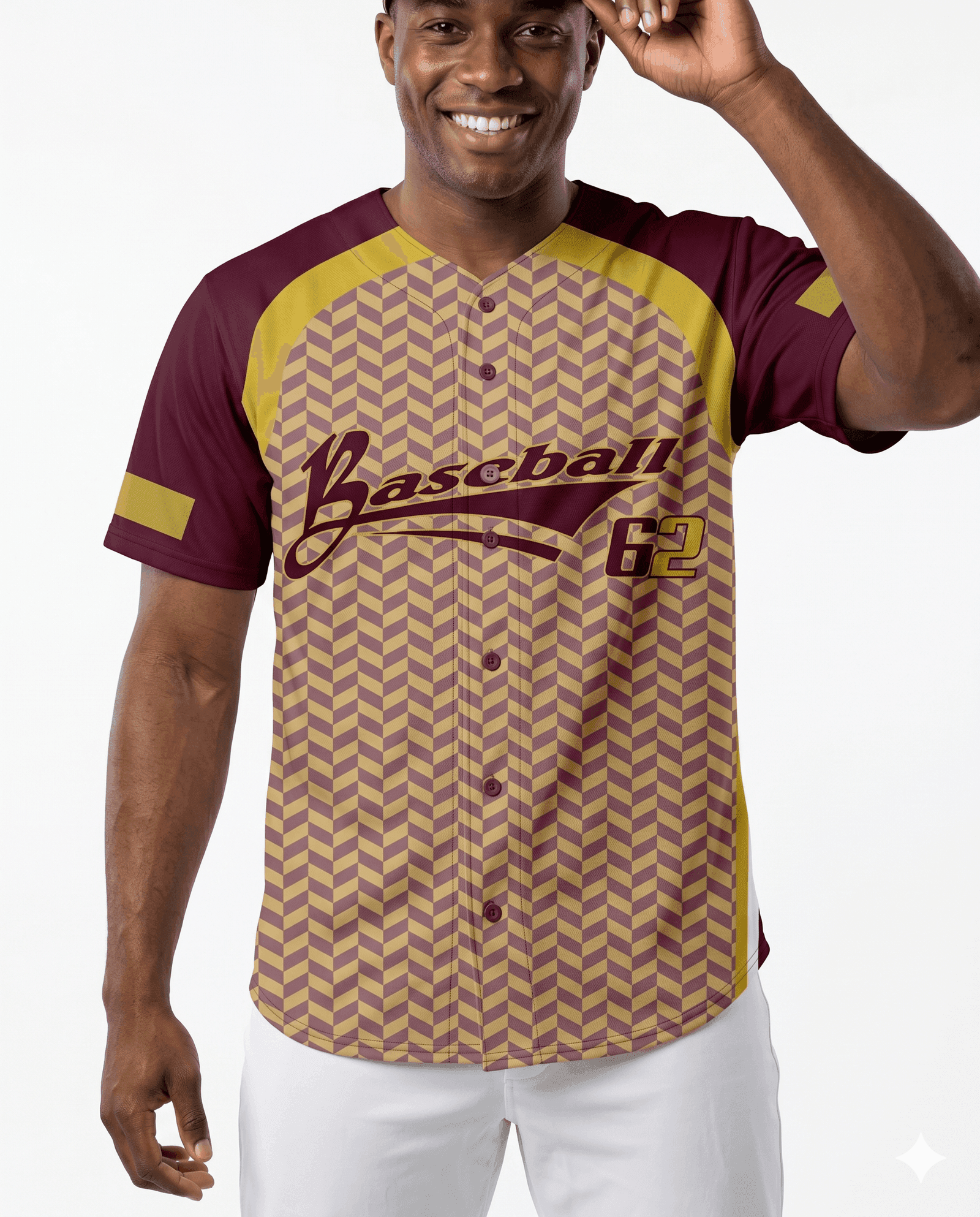 Men's Baseball Crimson Weave Jersey