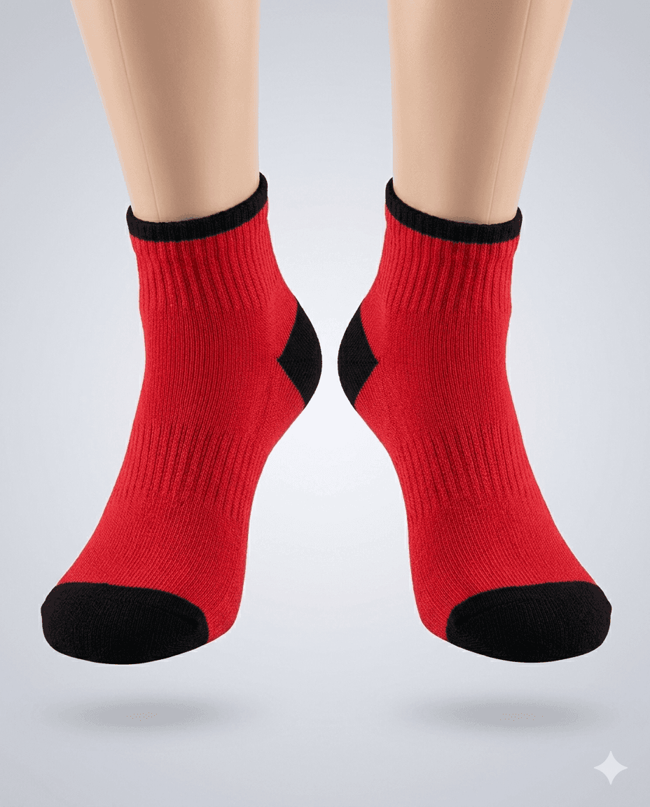 Unisex Crimson Dash Ankle Socks