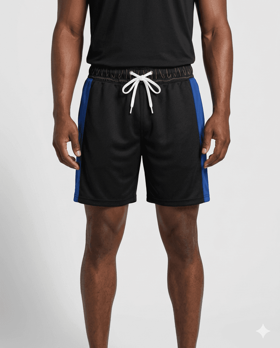 Blue-Black Hockey Shorts