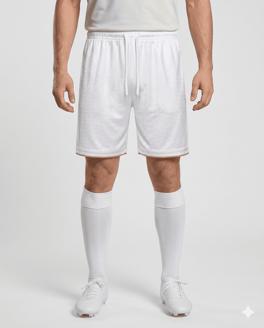 Mens Apex Diagonal White Shorts