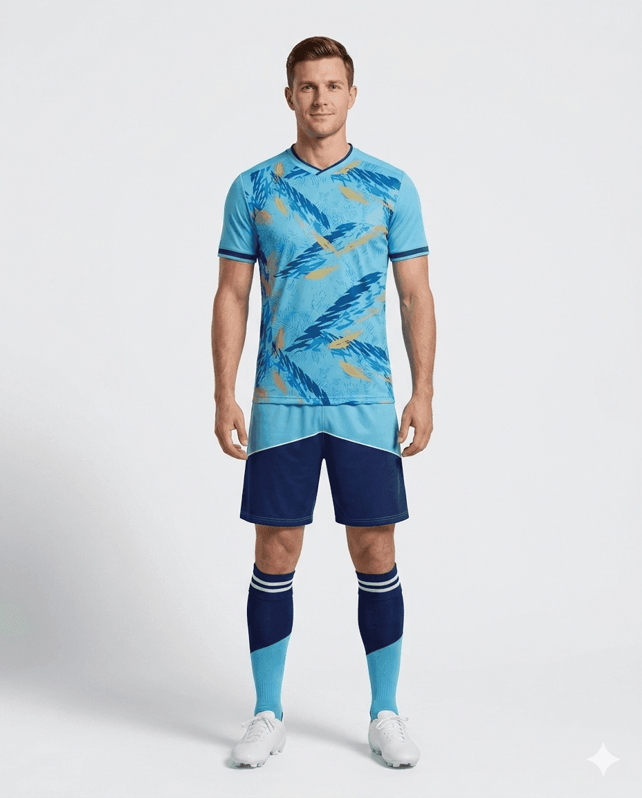 Aqua Frost Men Soccer Uniform