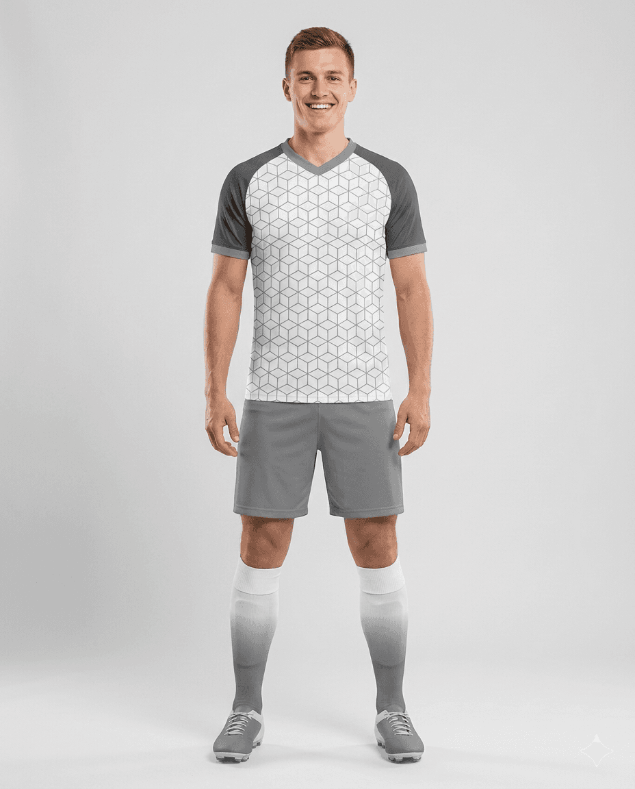 Stone Hex Men Soccer Uniform