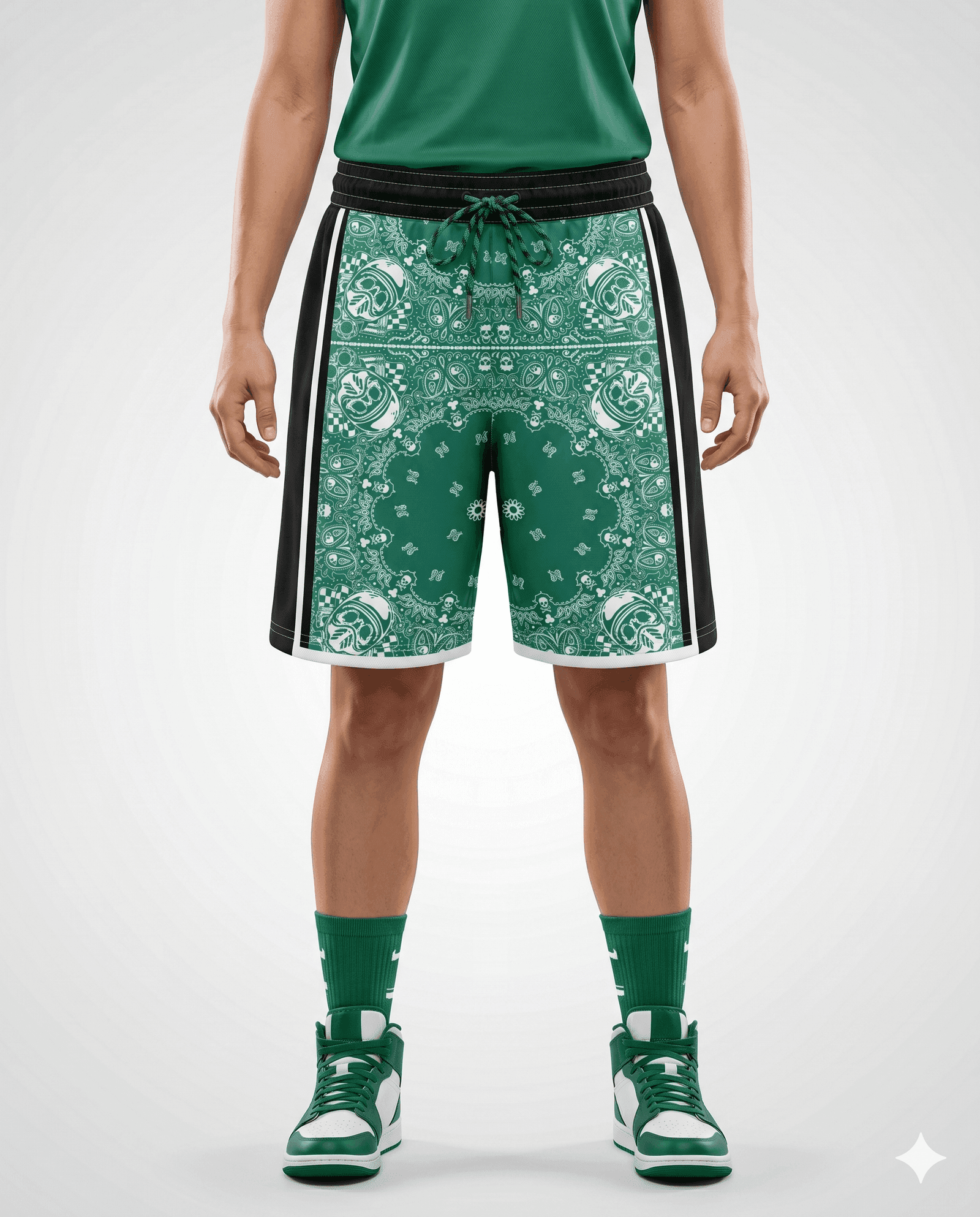 Basketball Women's Bandana Paisley Basketball Shorts