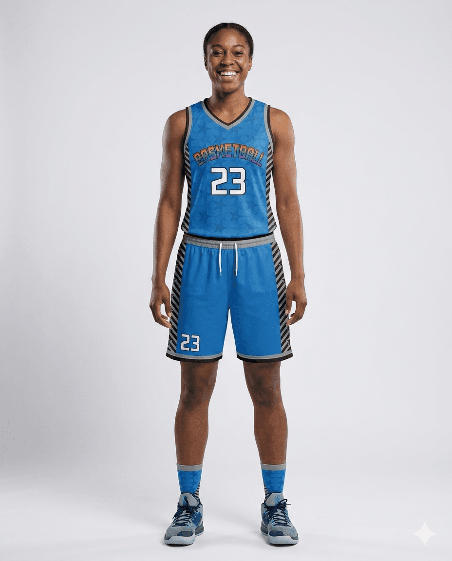 Basketball Women's Blue Starfall Galaxy Basketball Set