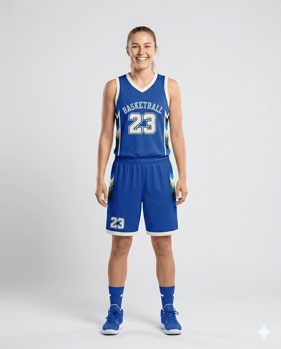 Basketball Women's Royal Azure Peak Basketball Set