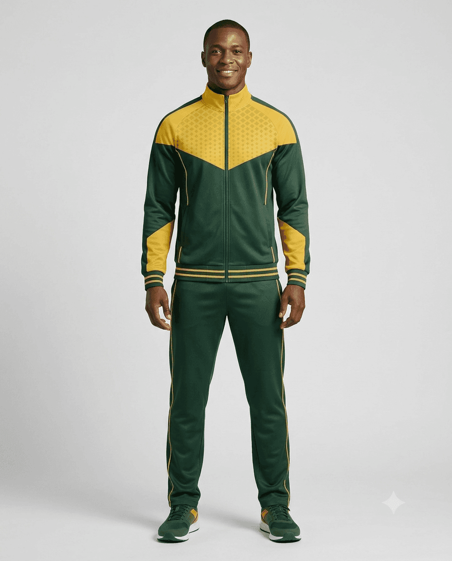 Coach Gear Forest Chevron Men Coach Tracksuit Set