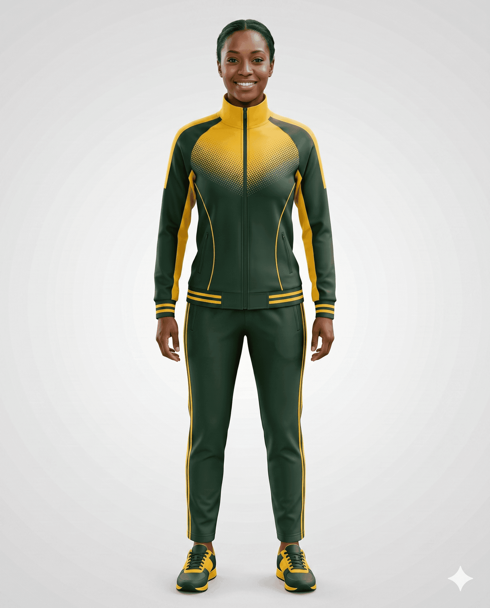 Coach Gear Forest Chevron Women Coach Tracksuit Set